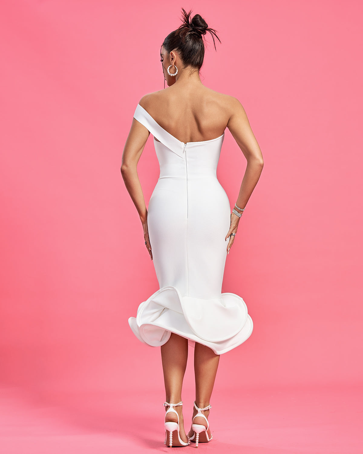Women Sexy Bandage Dress White