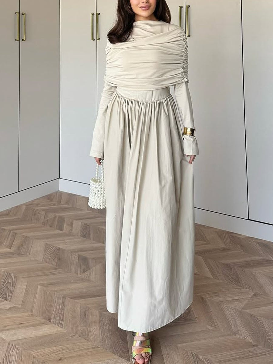 Casual Pleated Dress