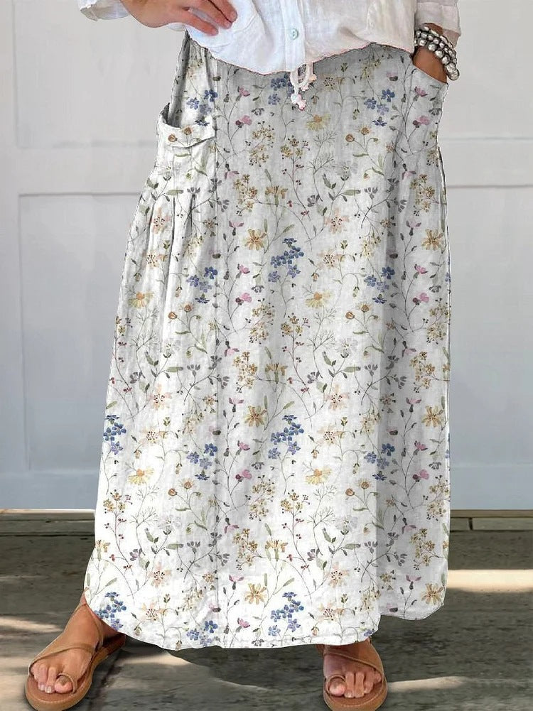 Women's Printed Vintage Skirt