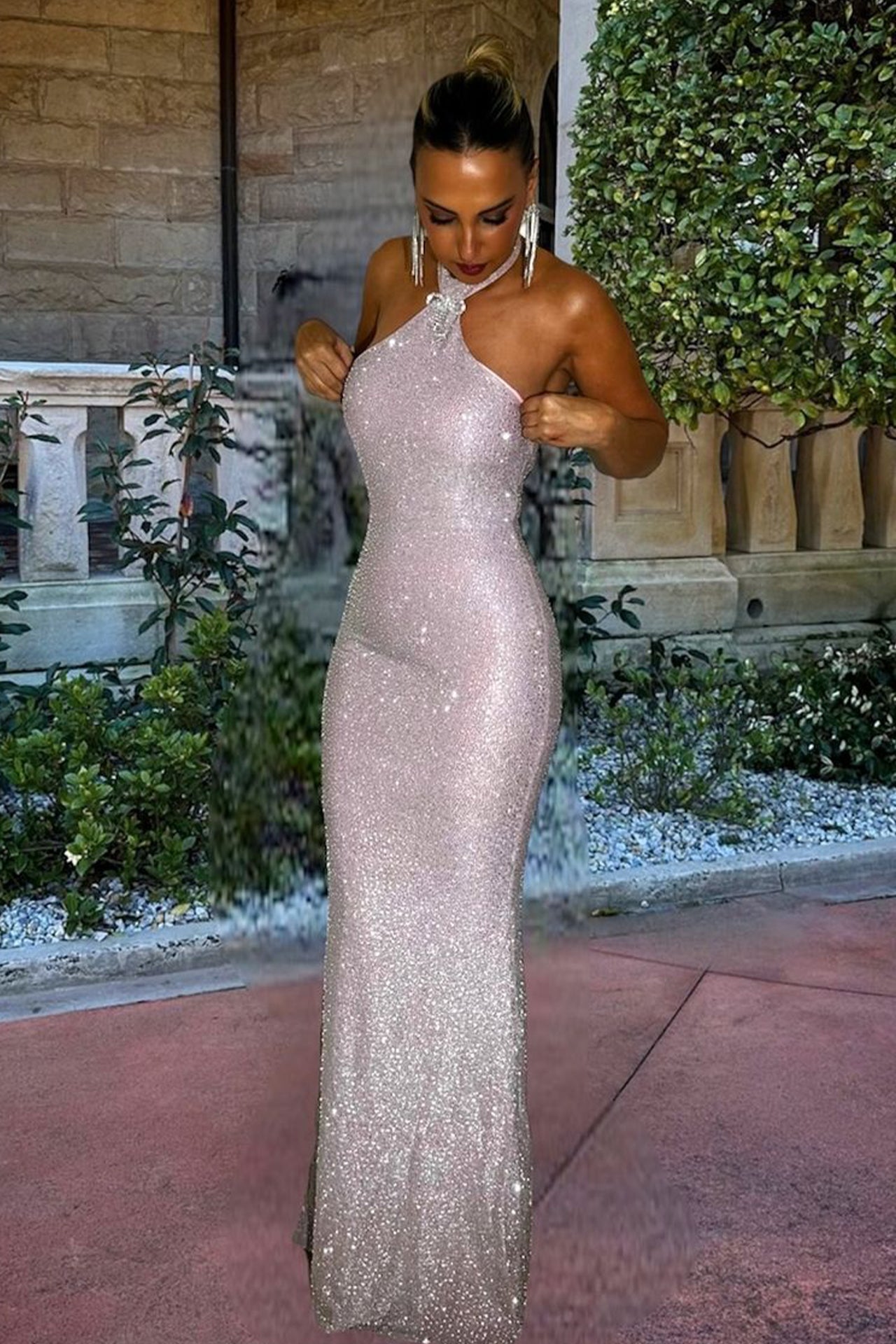 Abby Maxi Dress In Pink