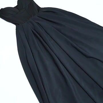 Black Solid Color  Princess Dress