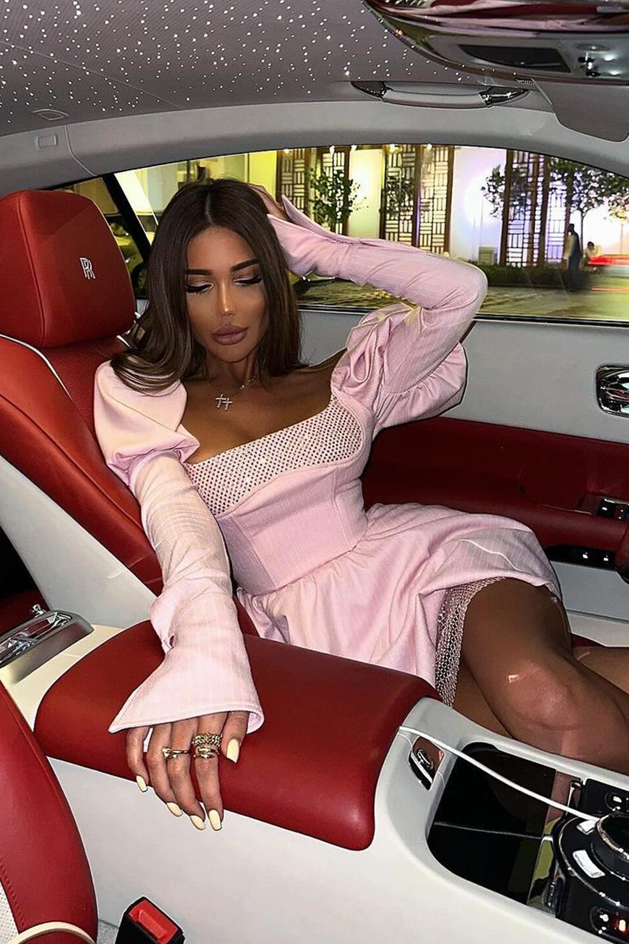 Sienna Mini Dress In Pink