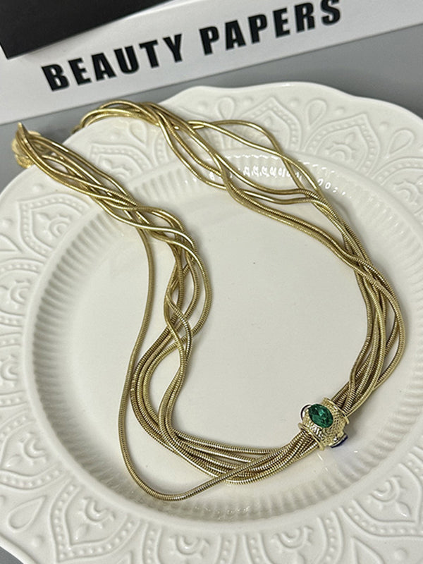 Chains Geometric Necklaces Accessories