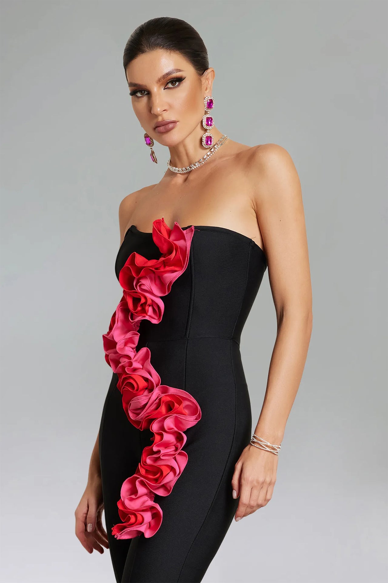 Marcella Flower Split Jumspuit