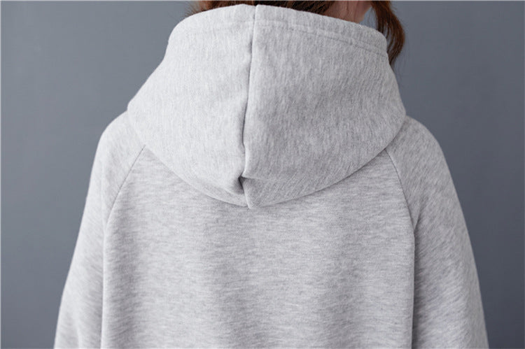 Casual Thickened Hooded Sweatshirt Dress