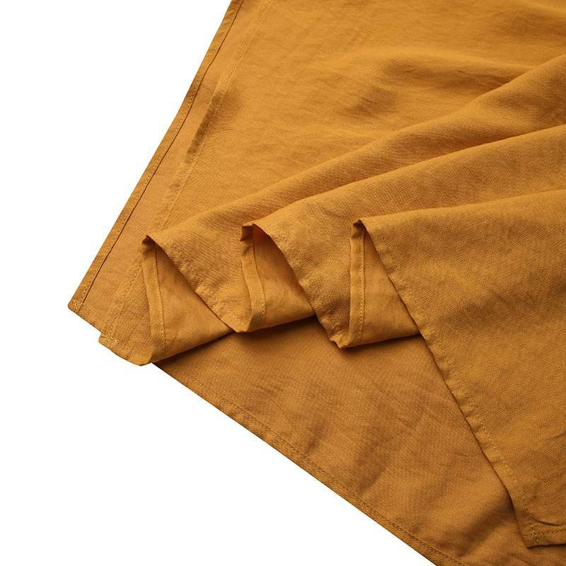 Simple Solid Color Long Sleeve Round Neck Midi Dress