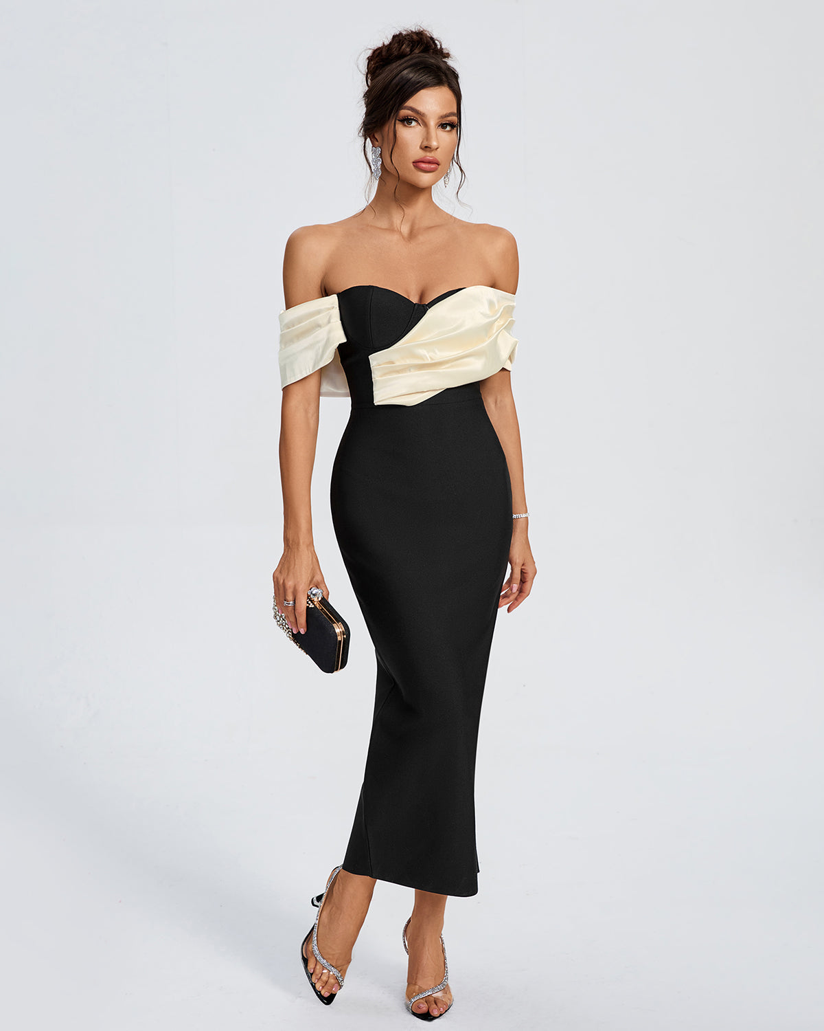 Women sexy bandage midi dress