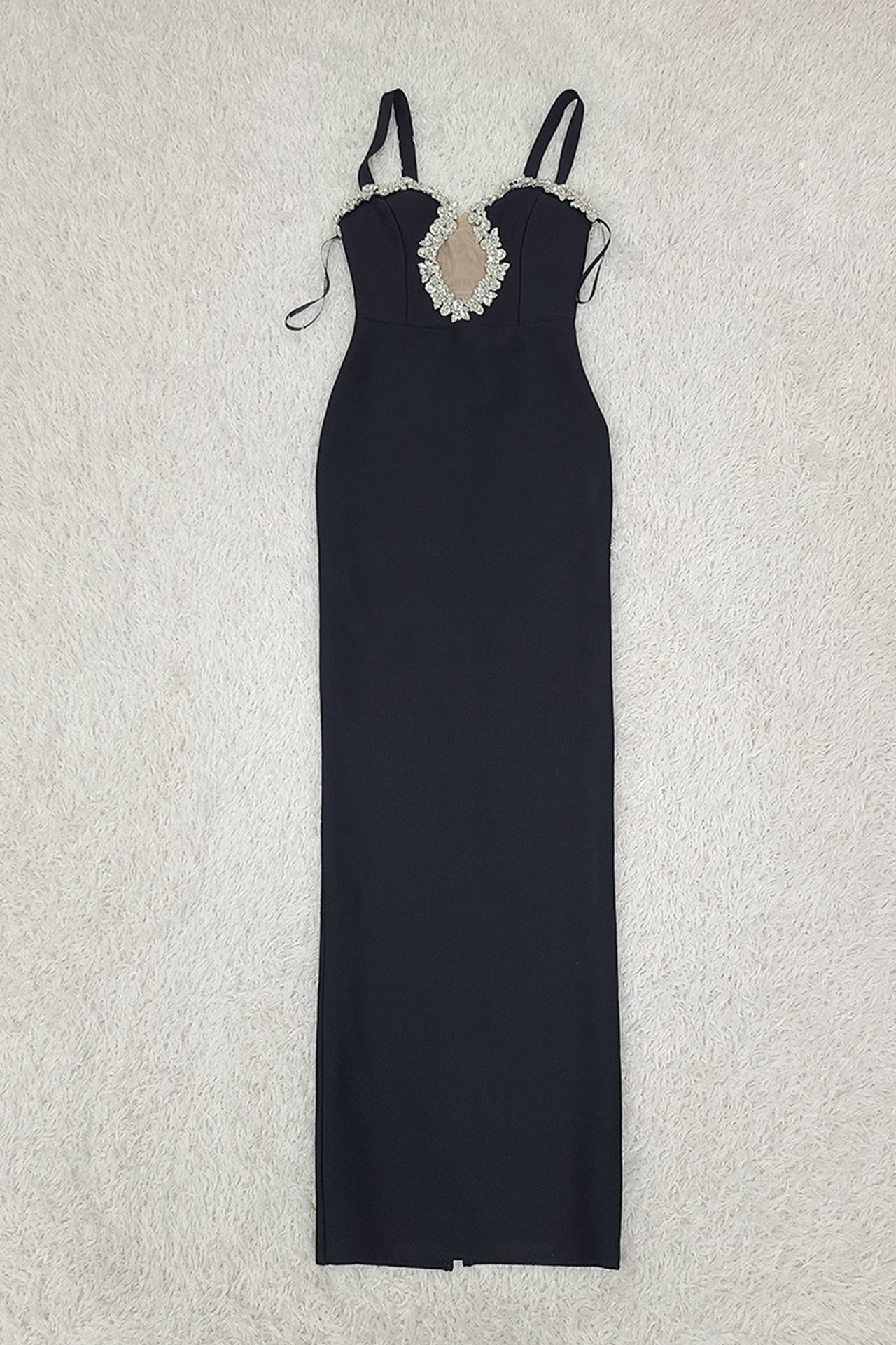 Elisa Strap Maxi Dress In Black