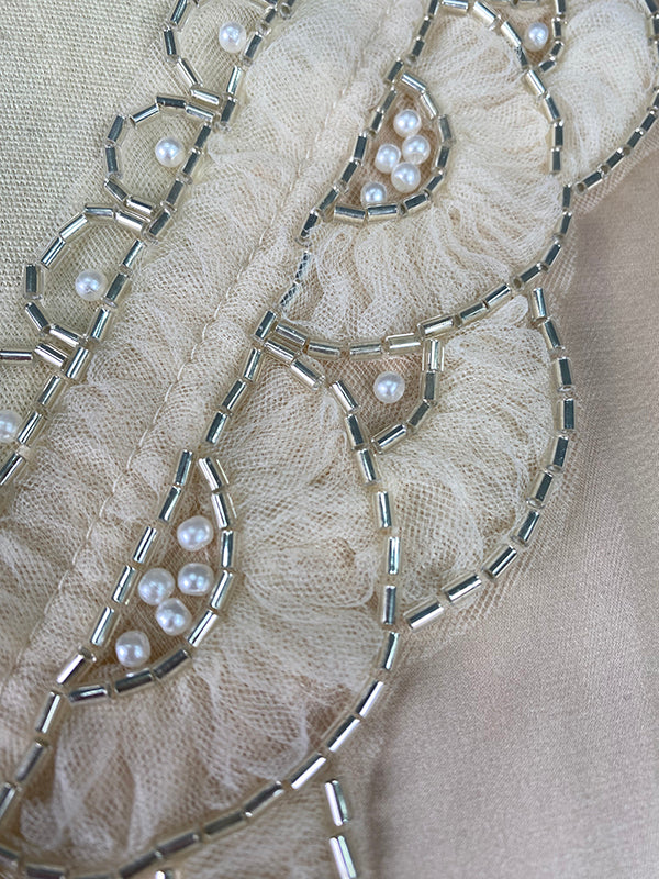 Loose Plus Size Beaded Split-Joint V-Neck Vest Top