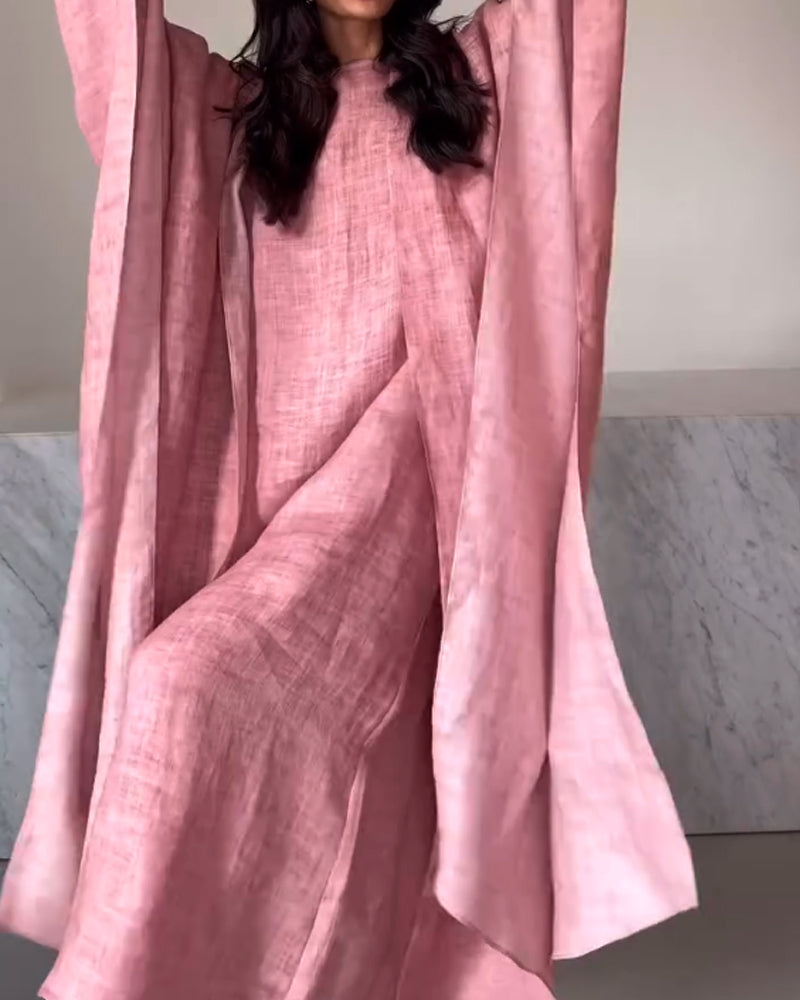 Casual Dress & Gown Cardigan Two-Piece Set