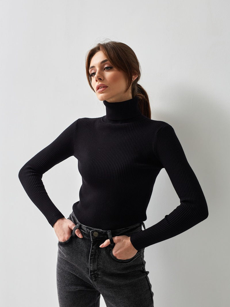 Turtleneck sweaters bottoming shirt autumn turtleneck pullover women