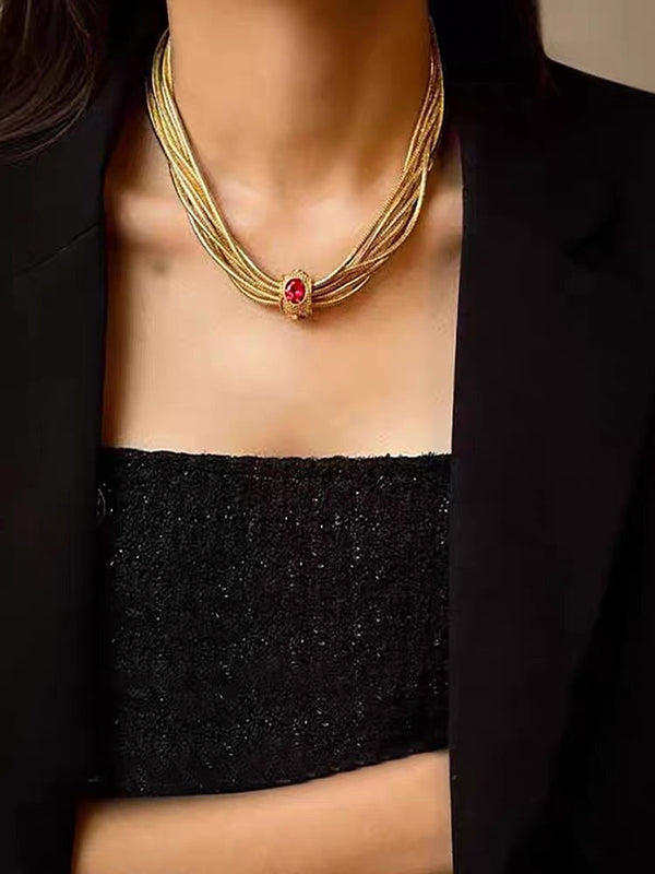 Chains Geometric Necklaces Accessories