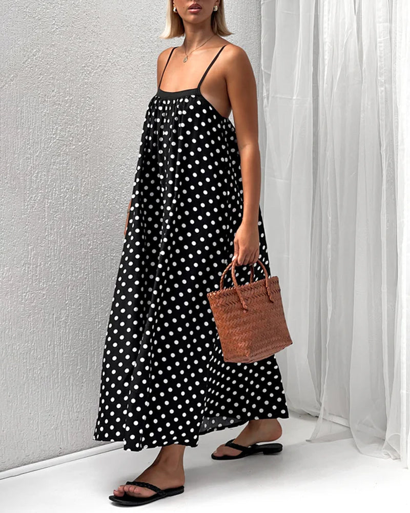 Leisure Wave Point Sling Dress