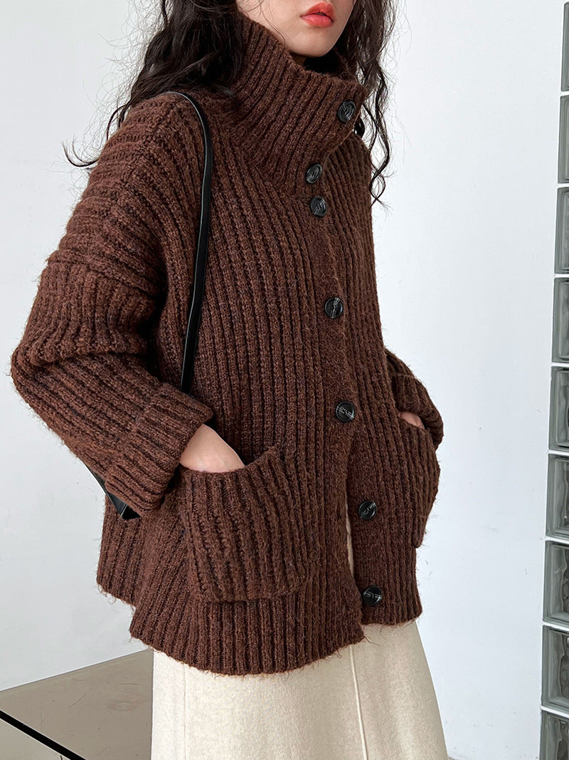 Loose Wool Turtleneck Sweater Outerwear