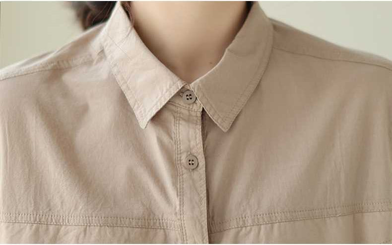 Casual Solid Color Long Sleeve Shirt