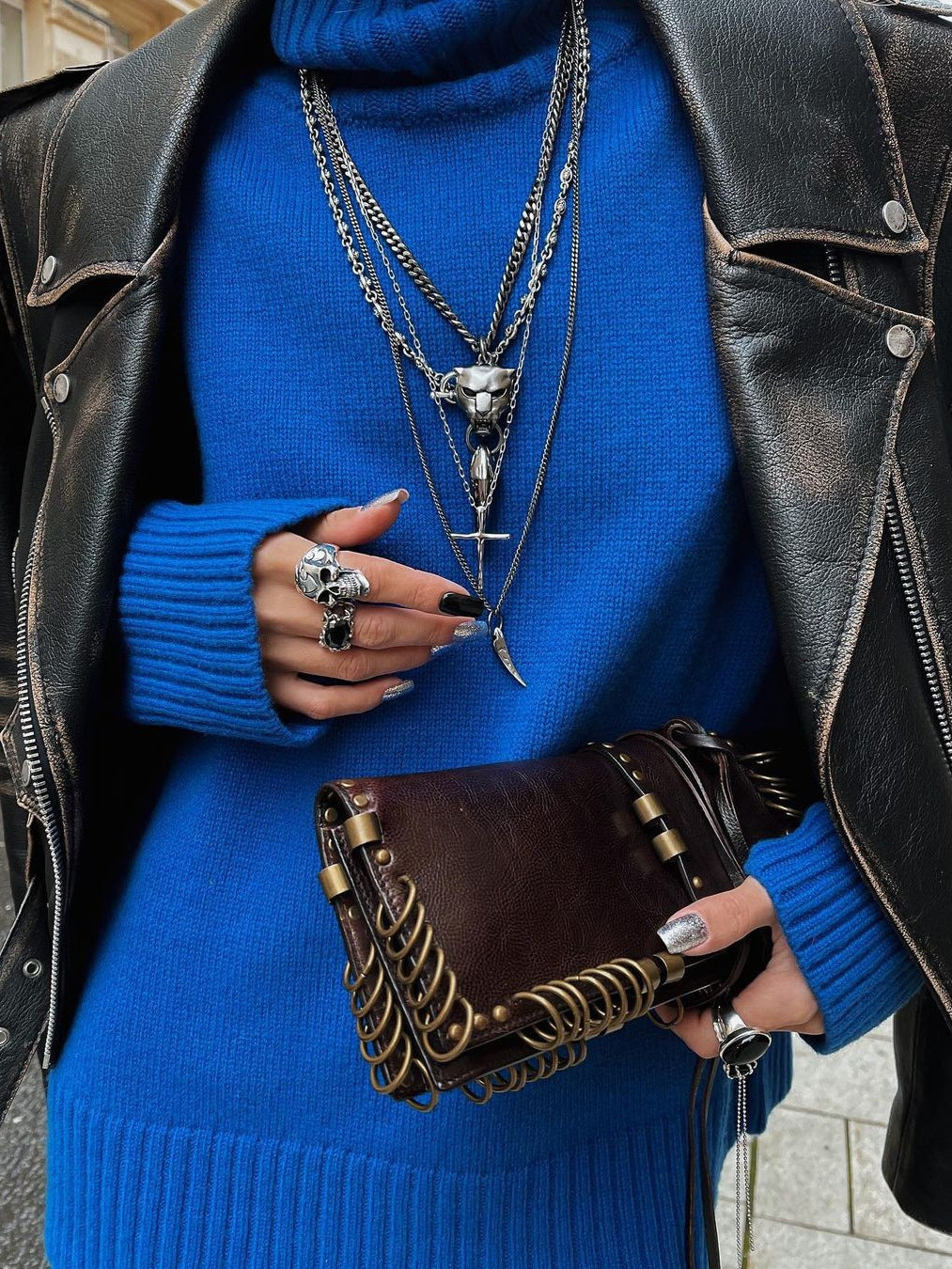 Turtleneck sweater autumn and winter elegant commuter solid color raglan sleeve women's knitted blouse