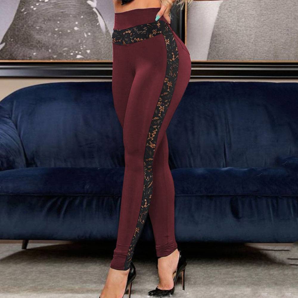Lace Western High Waist Women's Leggings