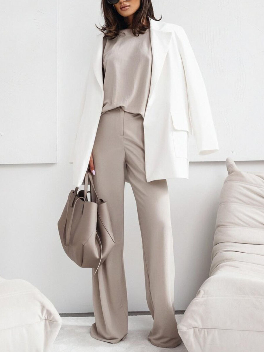 Casual sleeveless two-piece set