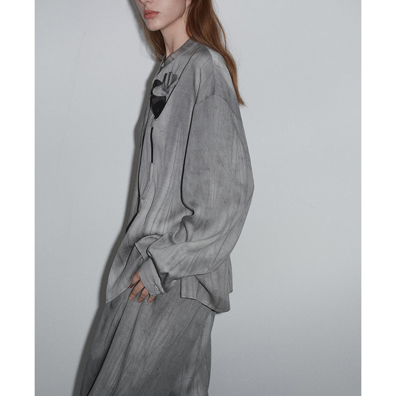 Lazy Style Solid Color Long Sleeve Top