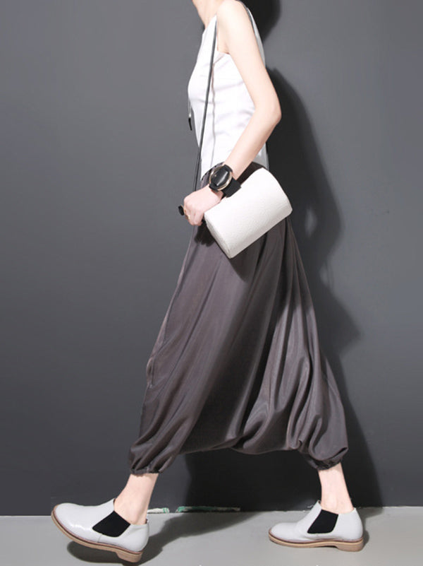 3 Colors Elasticity Cuprammonuium Knickerbockers Culotte Pants