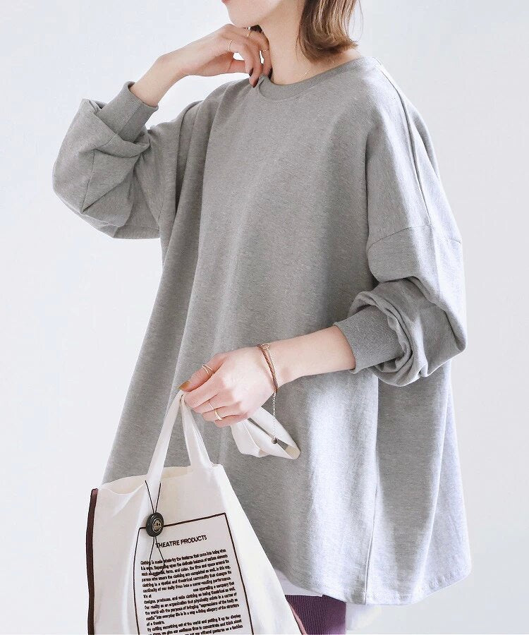 Casual Cotton Long Sleeve Sweatshirt