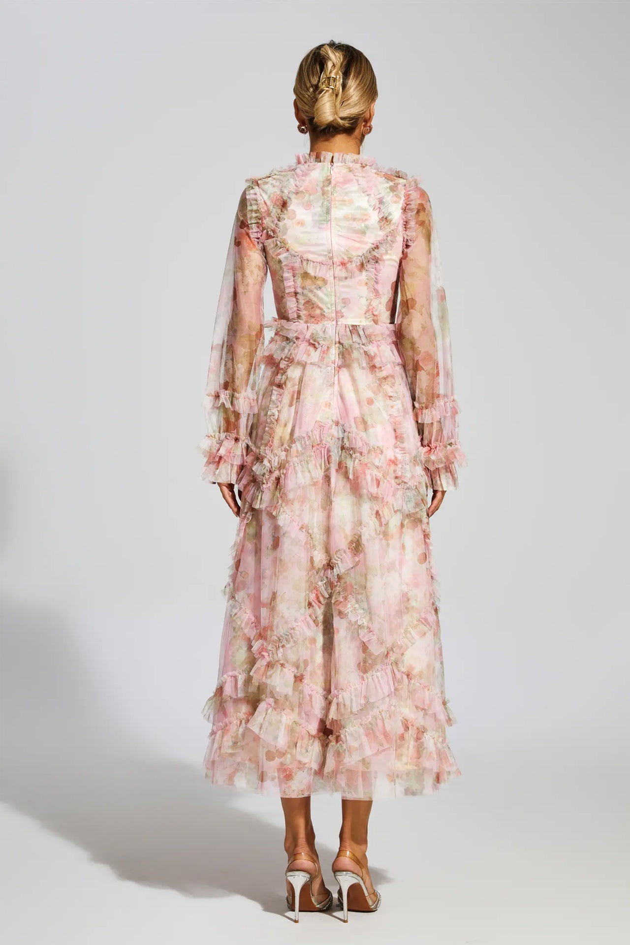 Natalia Floral Mesh Dress