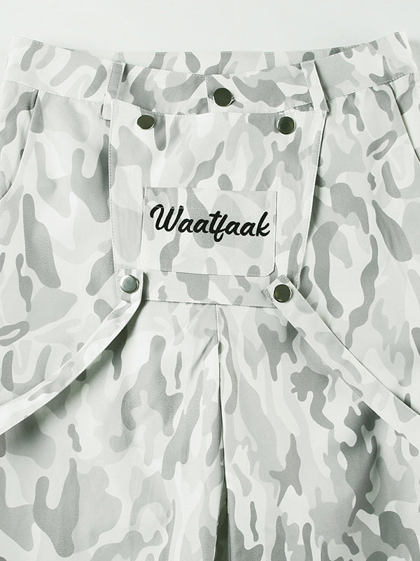 Loose Wide Leg Contrast Color No Belt Pants Trousers