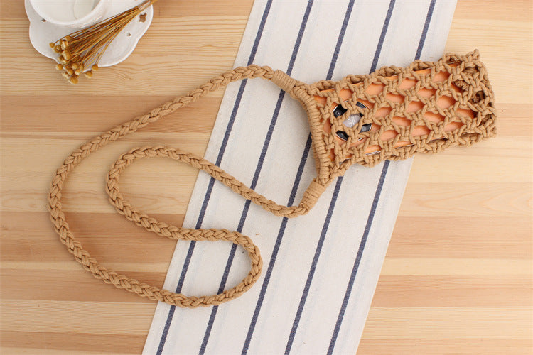 Fashion All-match Popular Woven Shoulder Bag