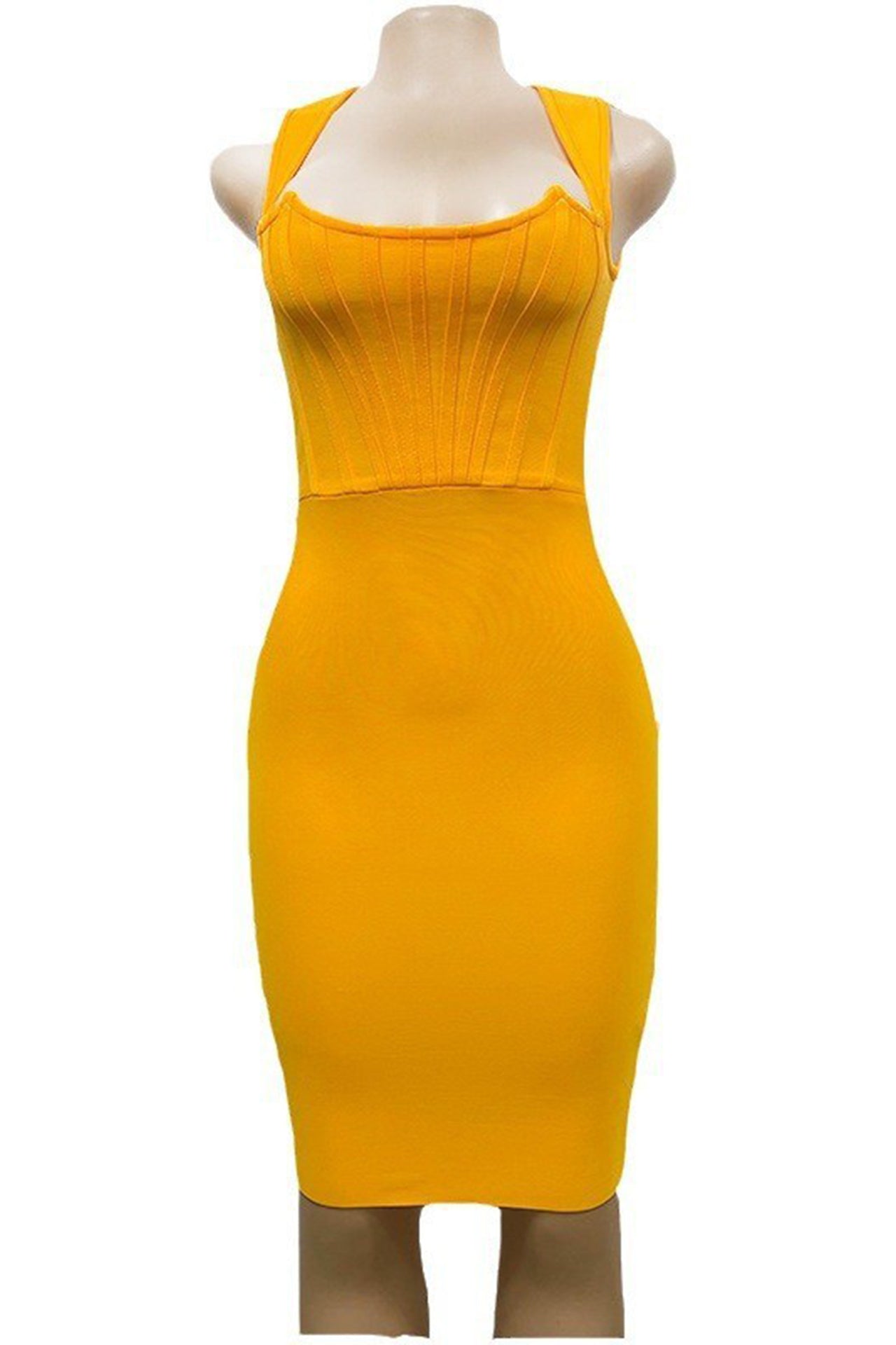 Victoria Fishbone Midi Dress