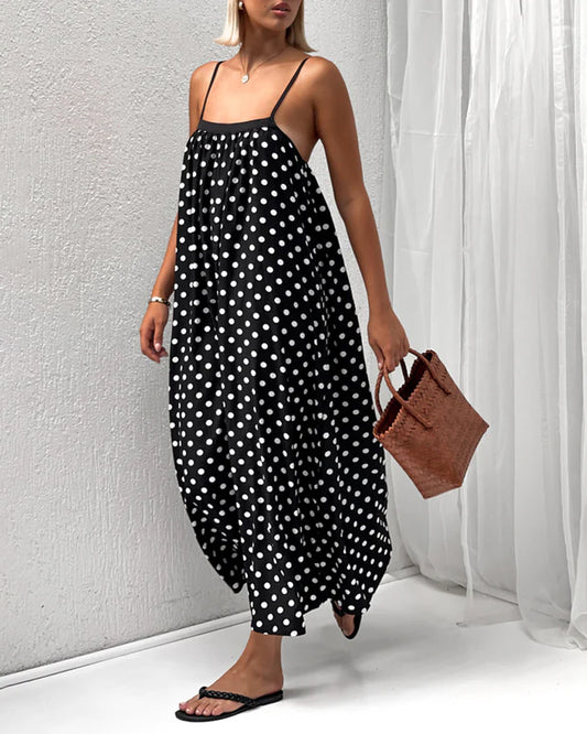 Leisure Wave Point Sling Dress