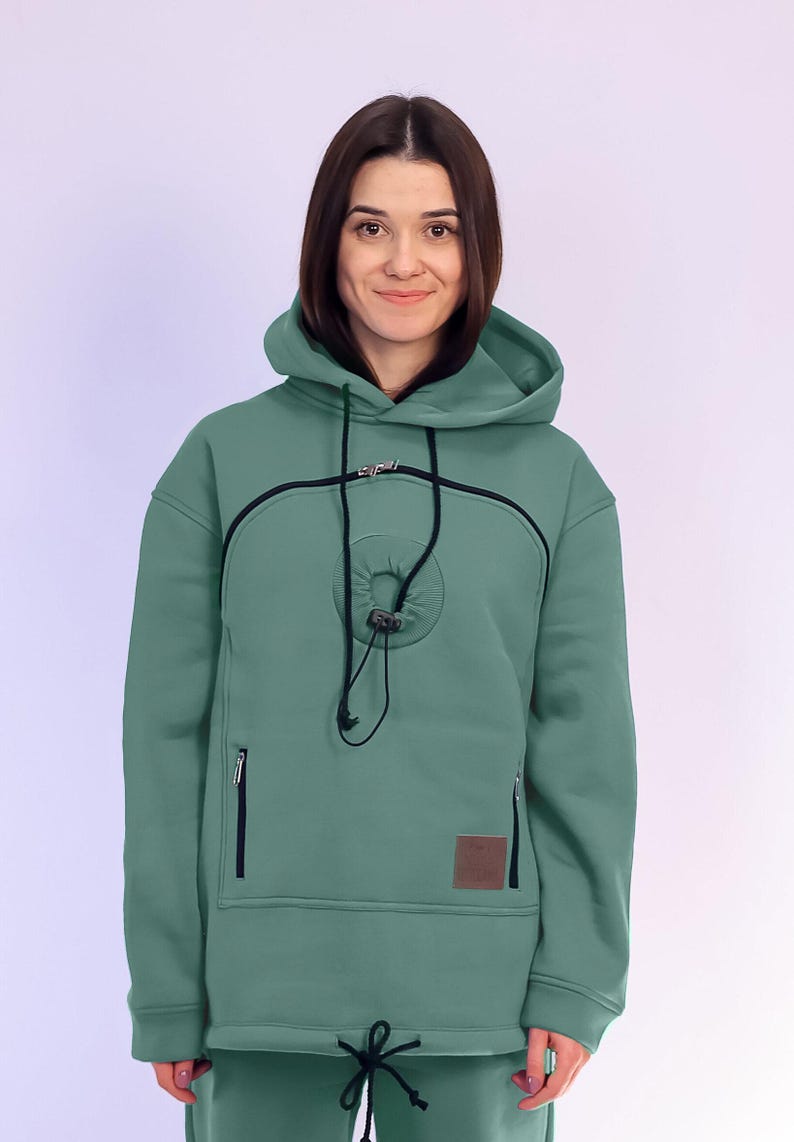 Pet Carrier Hoodie: Cat & Dog Travel Sling, Pocket Pet Storage