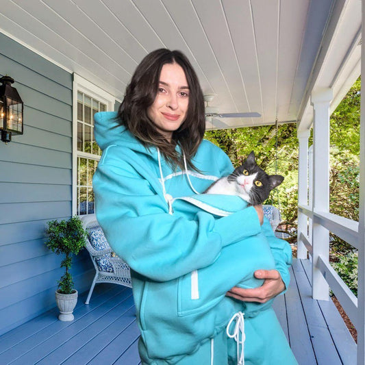 Pet Carrier Hoodie: Handmade Dog Sling & Cat Bag