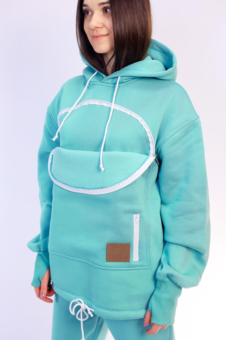 Pet Carrier Hoodie: Handmade Dog Sling & Cat Bag