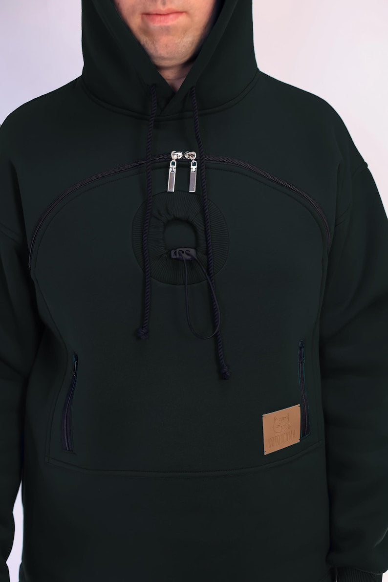 Pet Gift Hoodie | Hands-Free Dog & Cat Carrier Sweatshirt