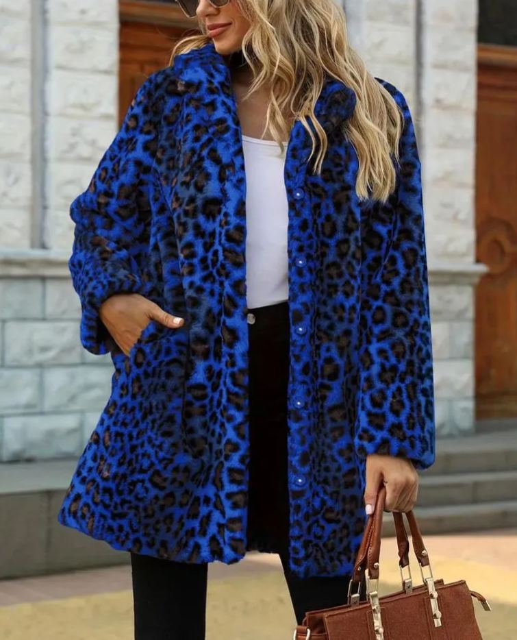 Women's Leopard Faux Fur Jacket (Buy 2 Free Shipping)