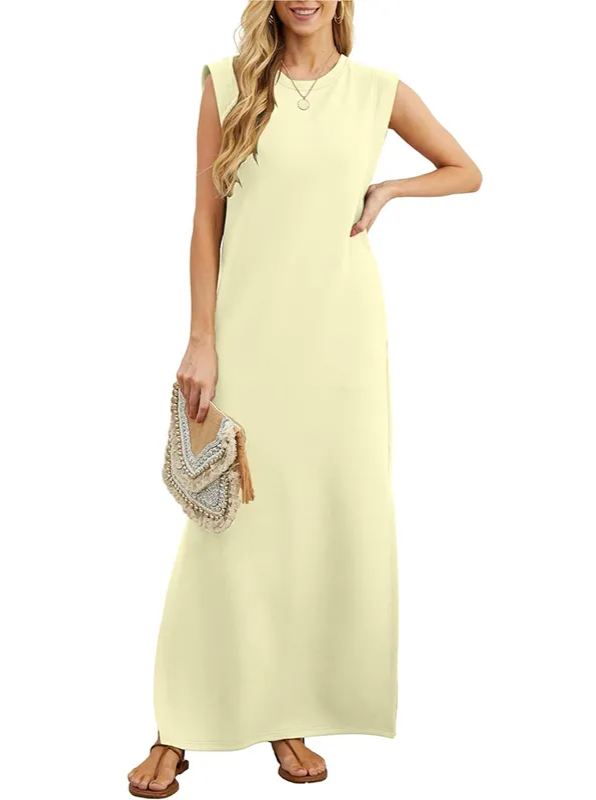 [Copy]Women's Casual Loose Split Wrinkle-Free Maxi Dress (Buy 2 Free Shipping)