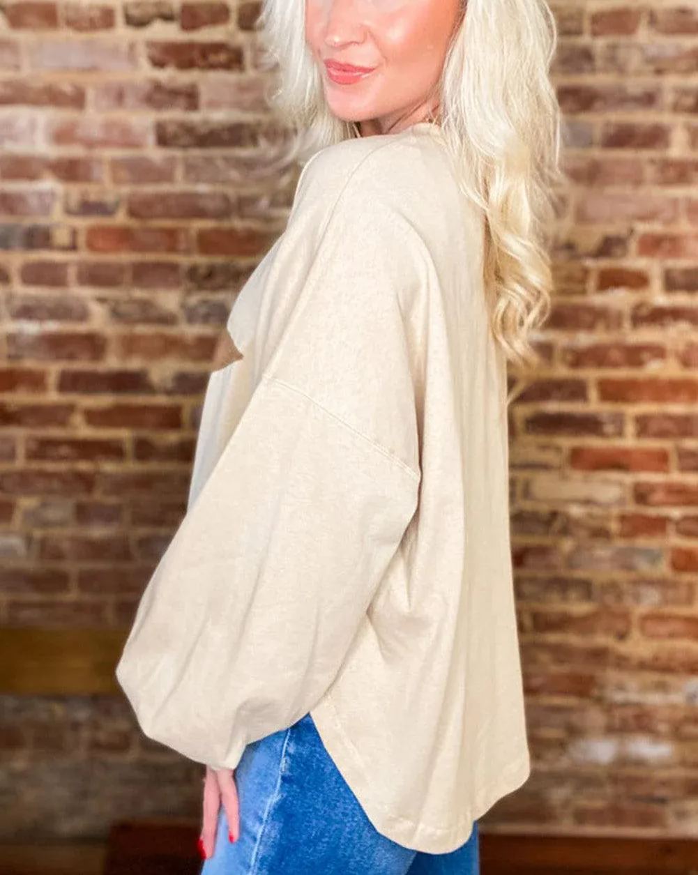 ✨Women's Studded Star Graphic Vintage Long Sleeve Tops  