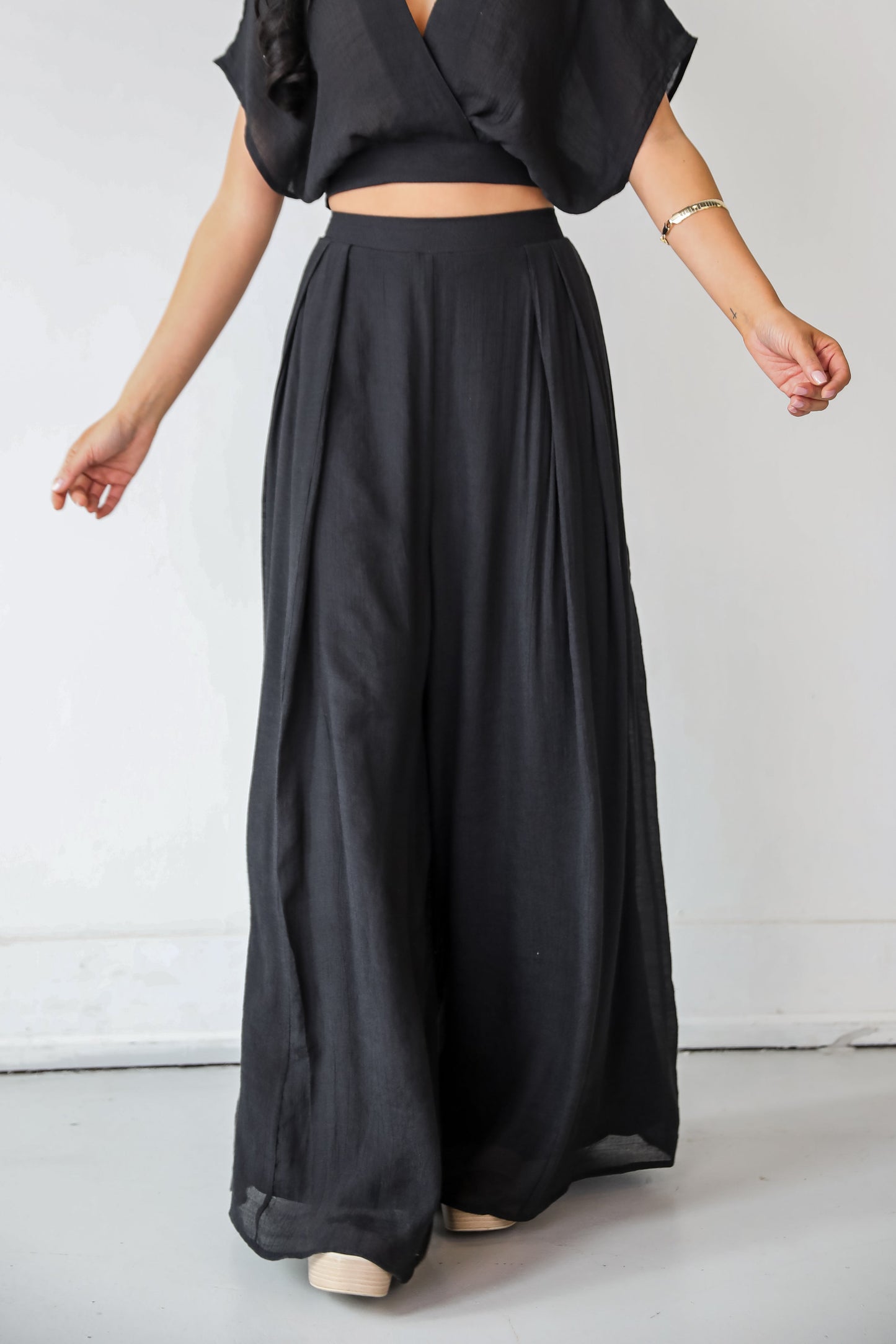 Delightful Direction Black Wide Leg Pants - DU DEAL