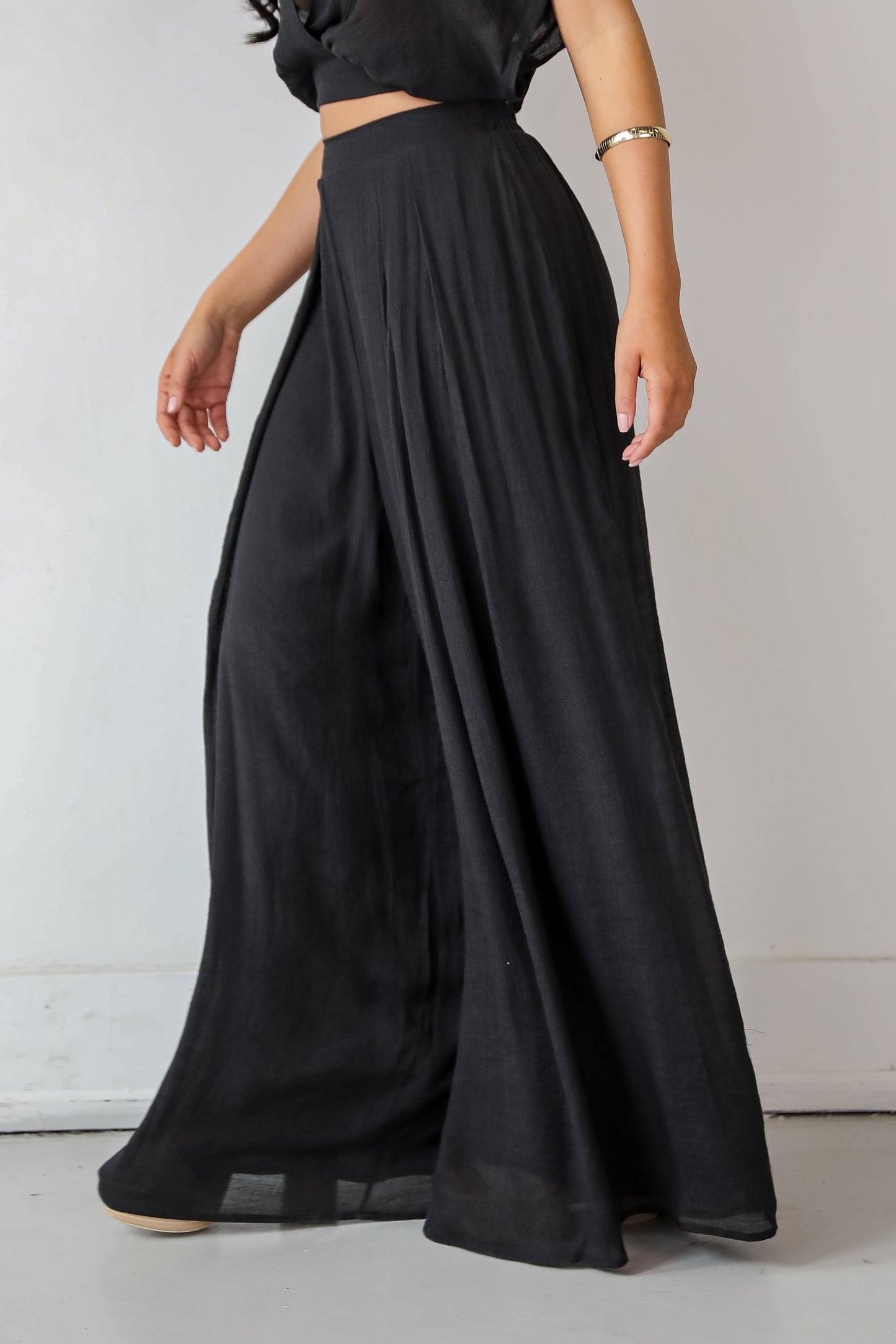 Delightful Direction Black Wide Leg Pants - DU DEAL