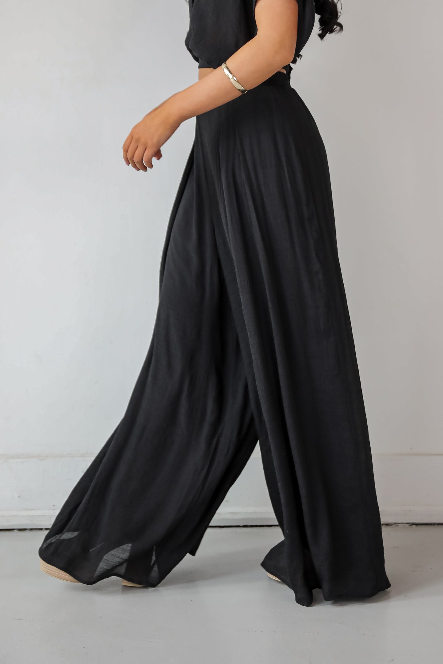Delightful Direction Black Wide Leg Pants - DU DEAL