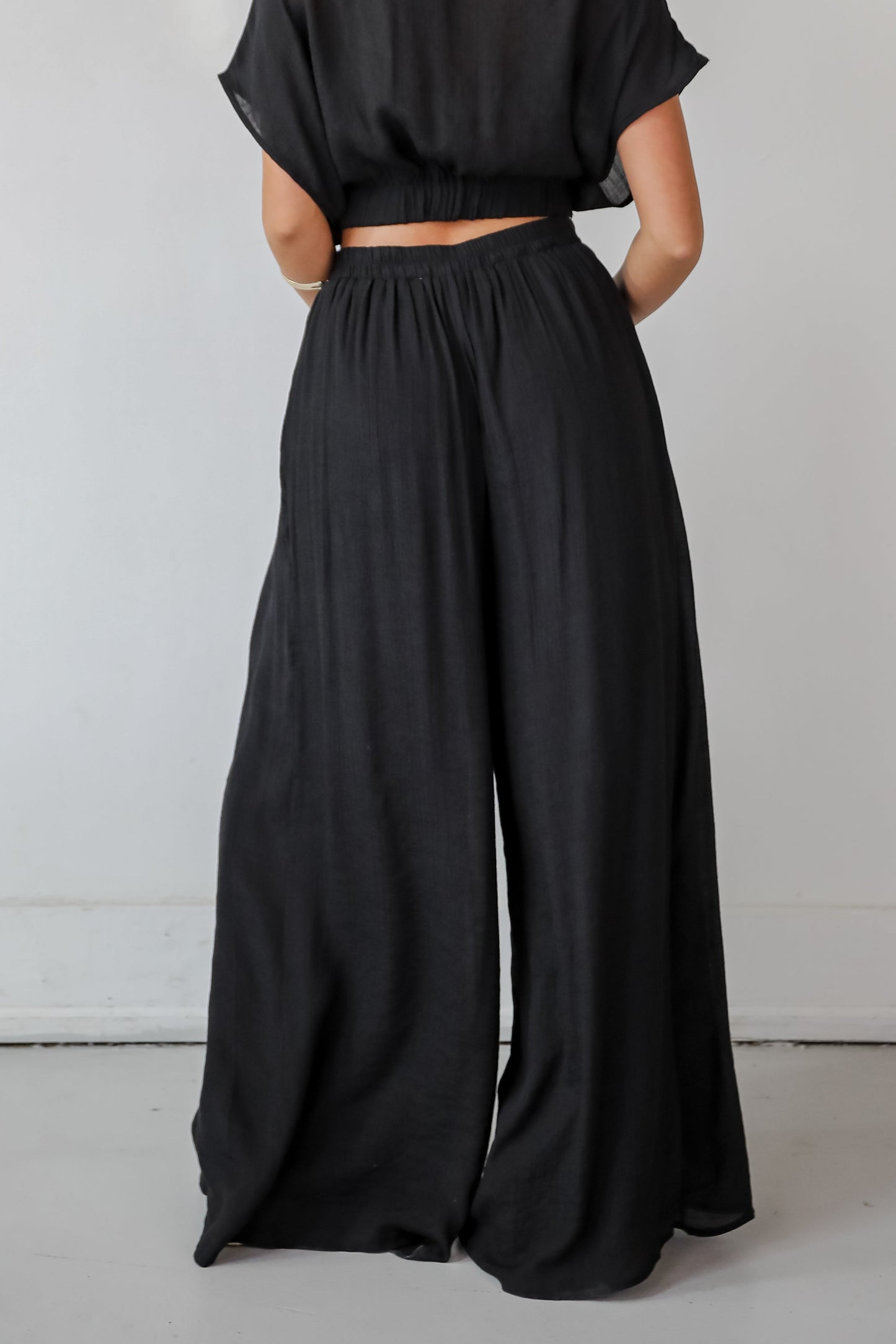 Delightful Direction Black Wide Leg Pants - DU DEAL