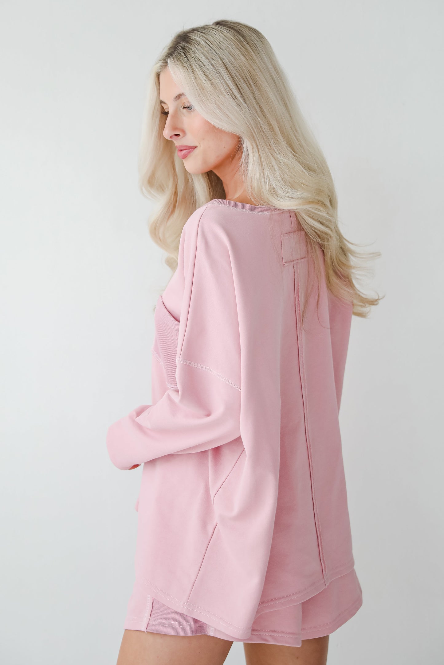 Relaxing Perfection Blush Long Sleeve Top