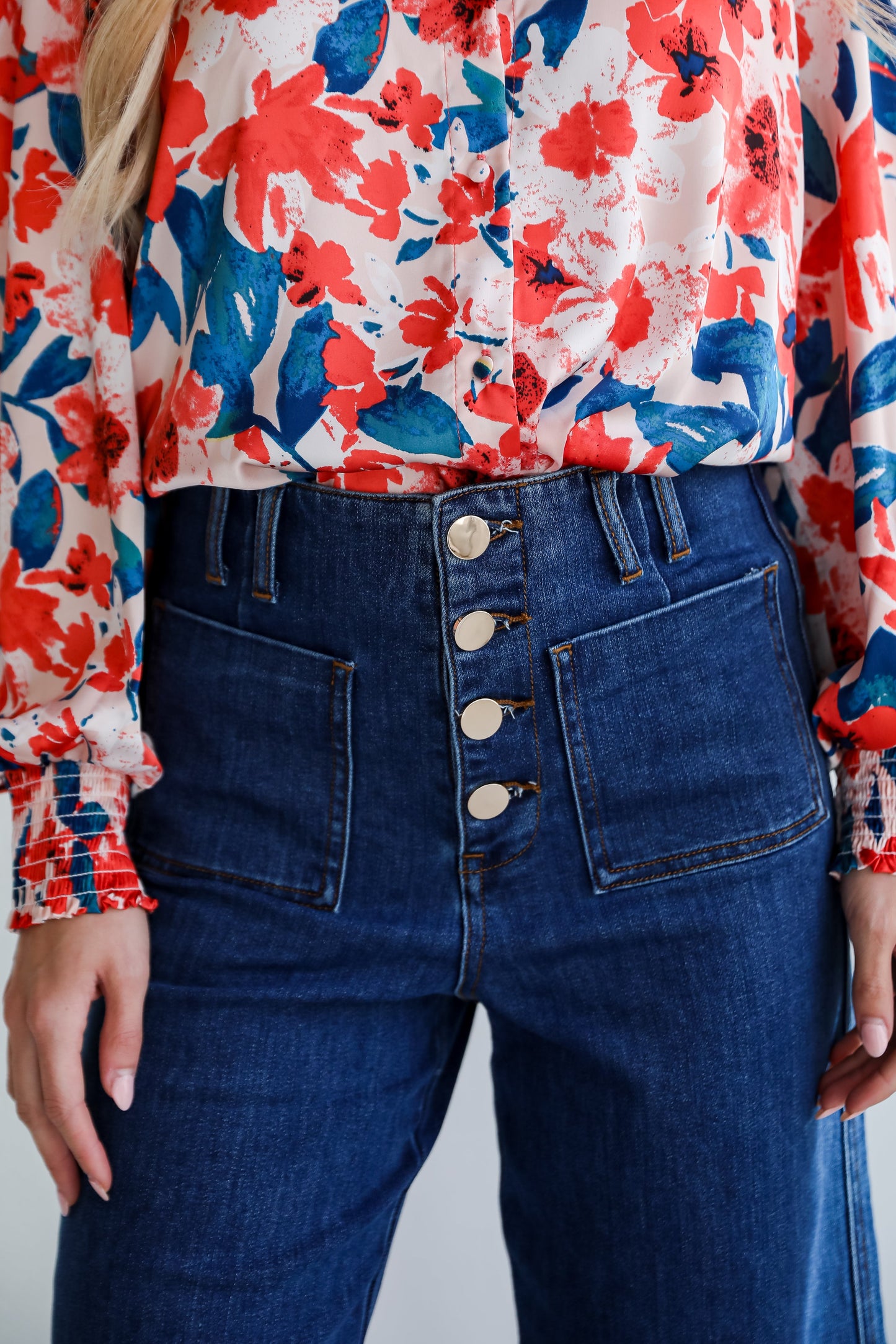 FINAL SALE - Annie Dark Wash Wide Leg Jeans