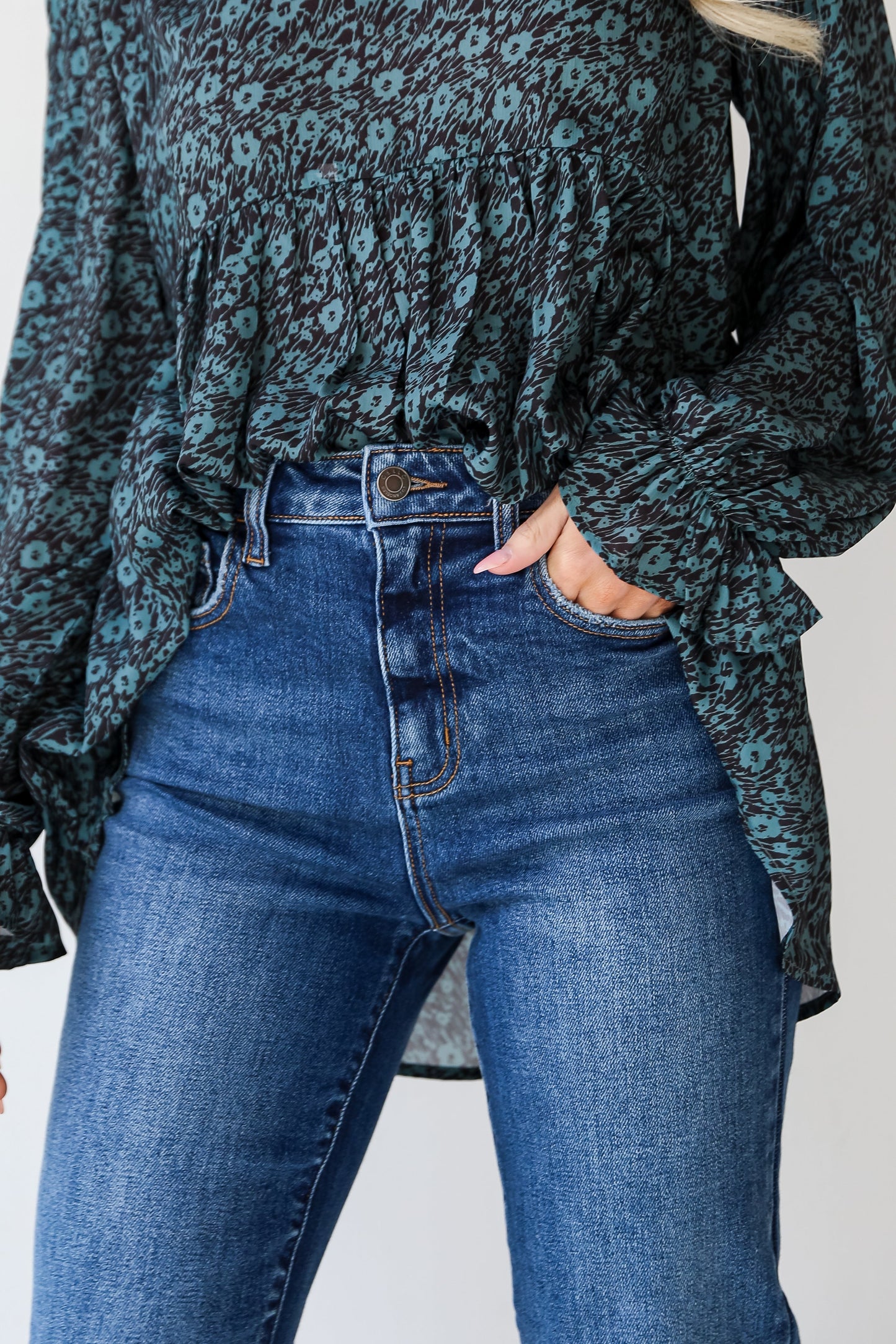 FINAL SALE - Skylar Dark Wash Straight Leg Jeans