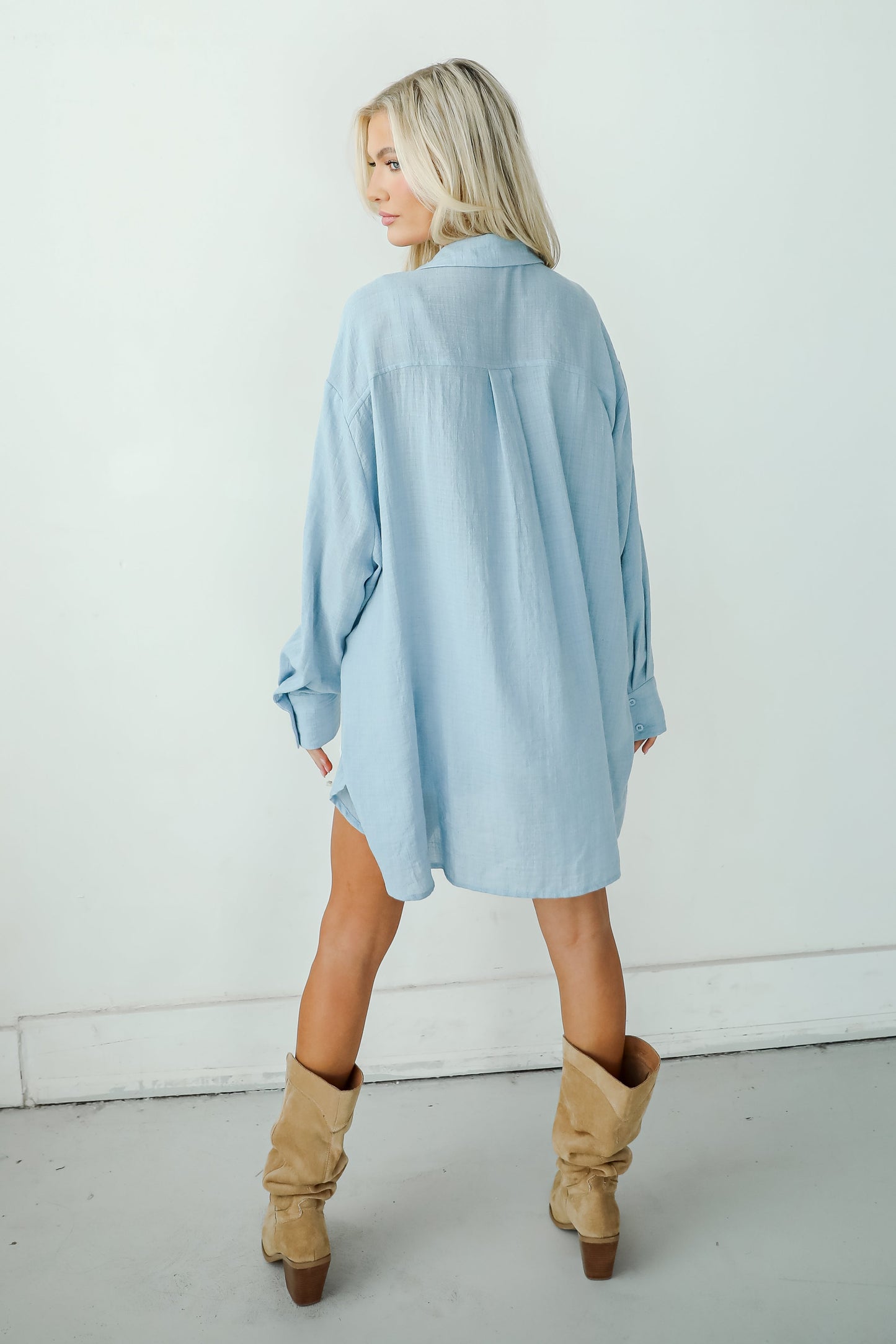Allison Oversized Button-Up Blouse