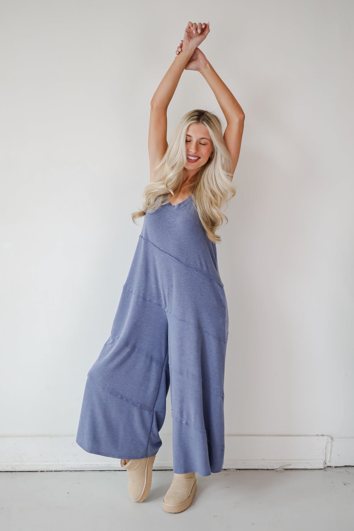Favorite Impression Denim Wide Leg Jumpsuit