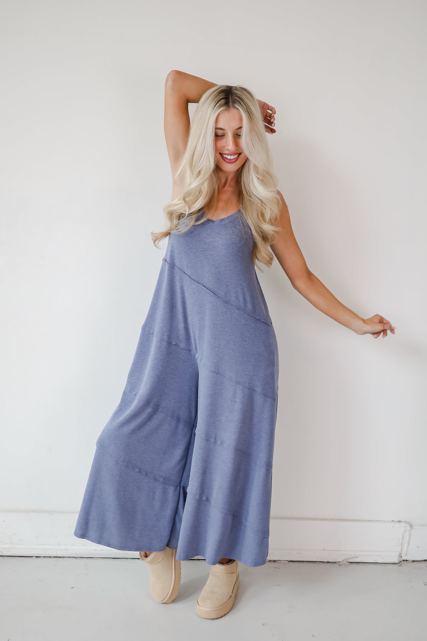 Favorite Impression Denim Wide Leg Jumpsuit