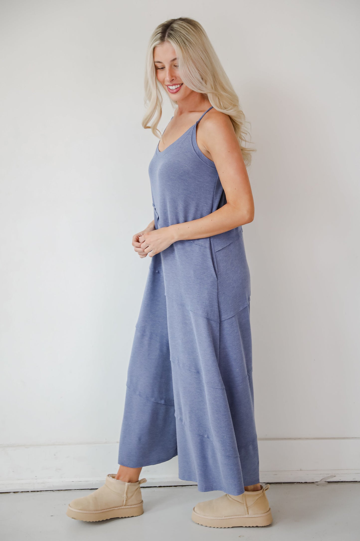 Favorite Impression Denim Wide Leg Jumpsuit