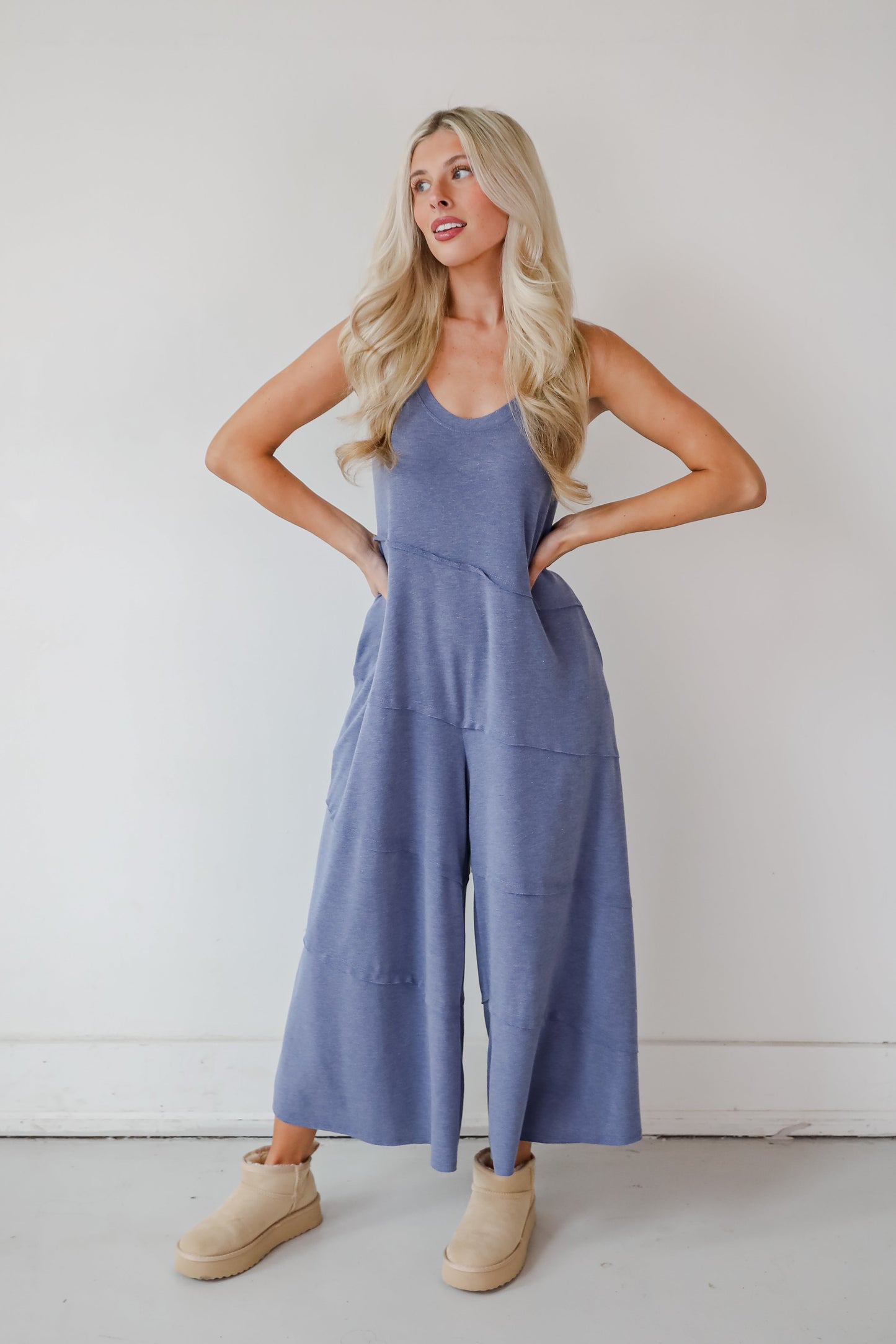 Favorite Impression Denim Wide Leg Jumpsuit