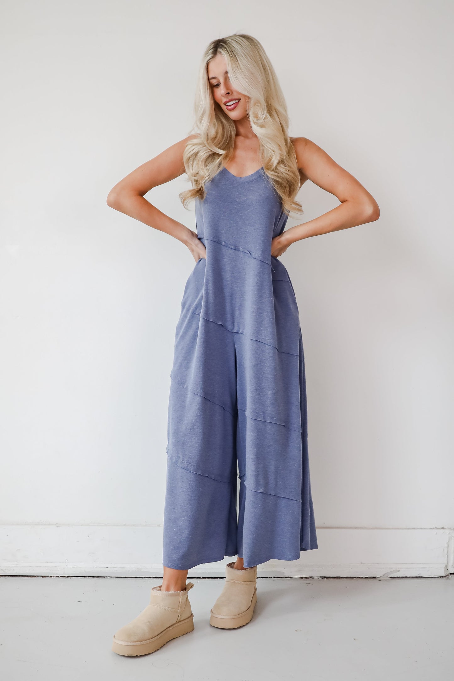 Favorite Impression Denim Wide Leg Jumpsuit